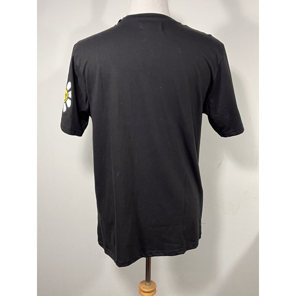 Contender Blossom Smiley Flower Graphic T-Shirt XL NWT Streetwear Black - Picture 4 of 14